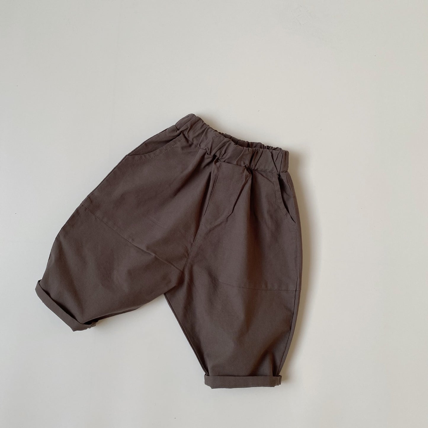 G183 Loose solid color versatile pants